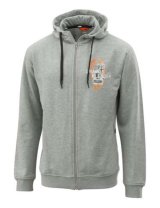 ORANGE FLUIDS ZIP HOODIE