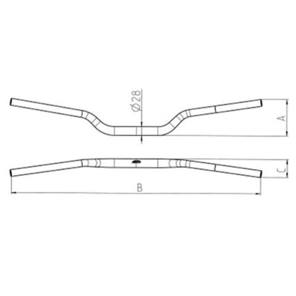画像2: Handlebar l=760mm, dk=28.5mm orange (2)
